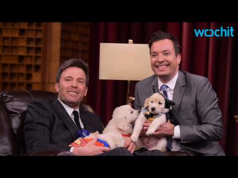 VIDEO : Ben Affleck and Jimmy Fallon Have Puppy Competition