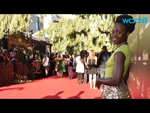 VIDEO : Lupita Nyong?o's Stunning Sequined Skirt at ?The Jungle Book? Premiere