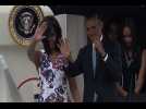 Obama en su visita \