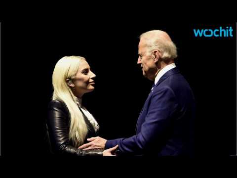 VIDEO : Joe Biden Stands By Lady Gaga And Her Fight Against Sexual Assault