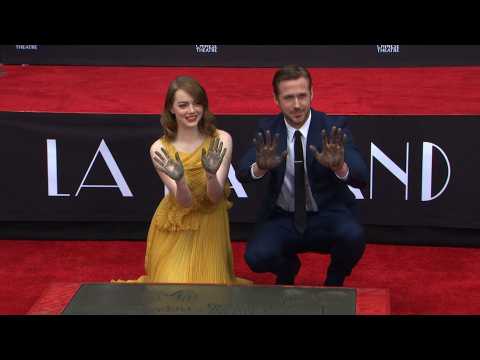 VIDEO : Ryan Gosling and Emma Stone wrap 'La La Land' press tour with hand and footprint ceremony