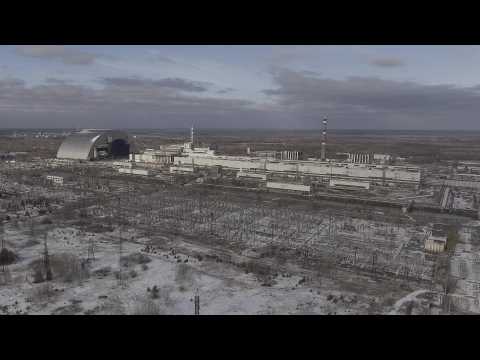 L’arche de confinement de Tchernobyl en position finale