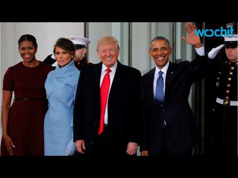 VIDEO : Melania Trump Looks Stunning In Inaugural Day Baby Blue