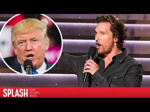 VIDEO : Matthew McConaughey dit qu'Hollywood devrait embrasser Donald Trump