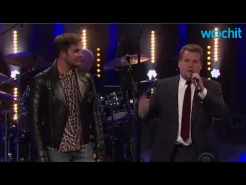 VIDEO : Adam Lambert And James Corden Have A Sing Off