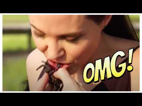 VIDEO : Angelina Jolie fait manger des insectes  ses enfants...