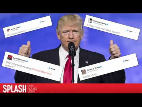 VIDEO : Les stars ragissent au discours de Trump