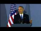 Obama: être président aura été un "privilège"
