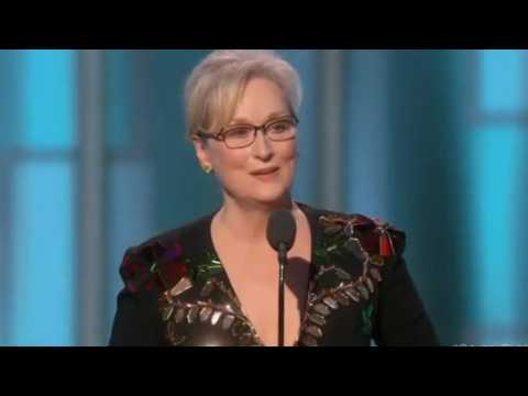VIDEO : Meryl Streep Addresses Trump Again In Gala Speech