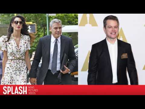 VIDEO : Matt Damon Moved to Tears With Clooney Baby News
