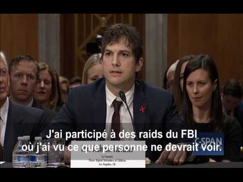 VIDEO : Le discours d'Ashton Kutcher, au bord des larmes, sur les victimes de trafics sexuels