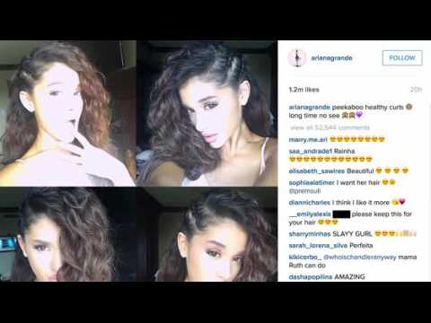 VIDEO : Ariana Grande Compares Her Curly Hair to Her Dog's Hair