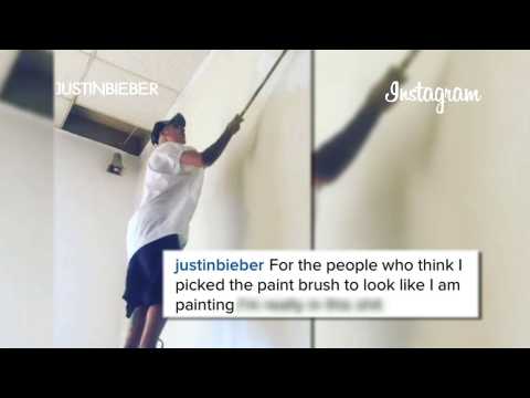 VIDEO : Justin Bieber gets his groove on during community service