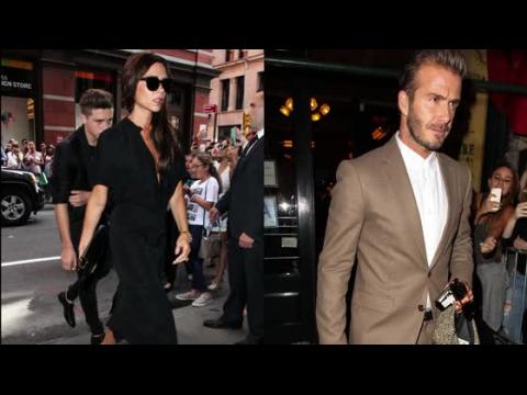 VIDEO : Les Beckham vont chez Balthazar aprs un remarquable dfil de Victoria