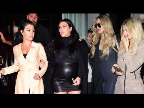 VIDEO : Les s?urs Kardashian vont dner  New York