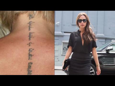 VIDEO : Victoria Beckham Gets Out Of Fashion Tattoo Removed