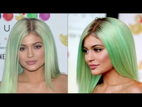 VIDEO : Kylie Jenner Goes Mint Green For Sugar Factory Launch