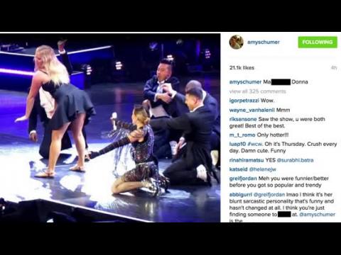 VIDEO : Madonna Spanks Amy Schumer After Pulling Her On Stage