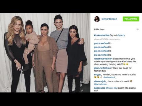 VIDEO : The Kardashian Clan Come Out To Support Kanye West's NYFW Show
