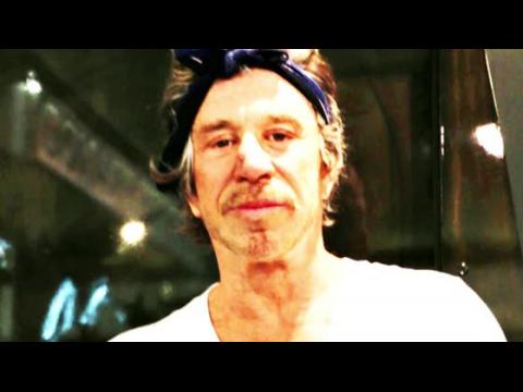 VIDEO : Mickey Rourke Has Fightin' Words For Donald Trump