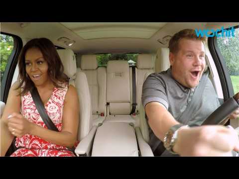 VIDEO : The First Lady Joins Corden For Carpool Karaoke