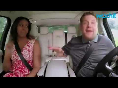 VIDEO : Michelle Obama Hops In Carpool Karaoke