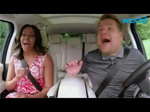 VIDEO : First Lady Rocks Out On 'Carpool Karaoke'
