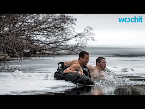 VIDEO : Nick Jonas Swims Ice Cold Water with Bear Grylls