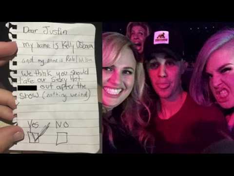 VIDEO : Rebel Wilson and Kelly Osbourne Ask Out Justin Bieber at JLO Concert