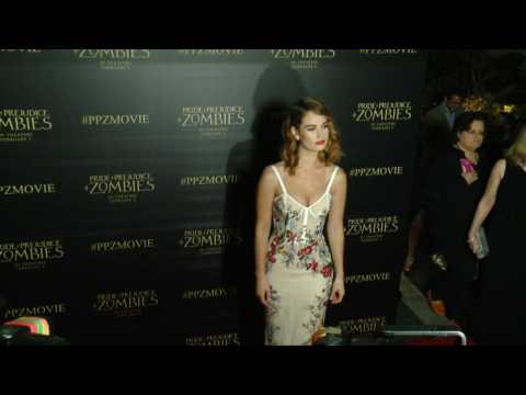 VIDEO : Lily James, Lena Headey Stun At 'Pride And Prejudice And Zombies' Premiere