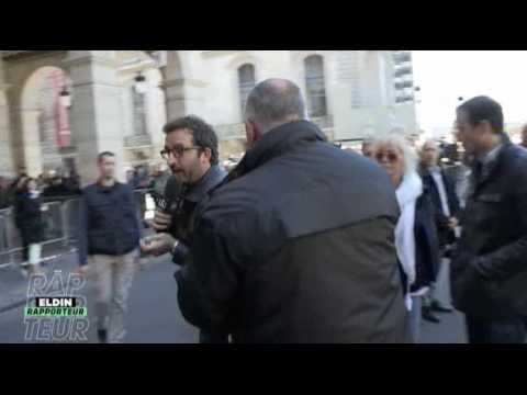 VIDEO : Cyrille Eldin violemment expuls par le service d'ordre de Jean-Marie Le Pen - ZAPPING ACTU