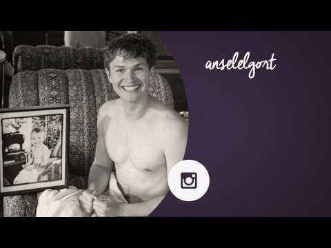 VIDEO : Ansel Elgort recreates shirtless pose from his childhood