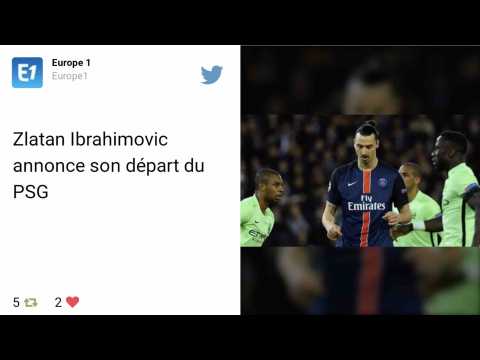 VIDEO : Zlatan Ibrahimovic quitte le PSG