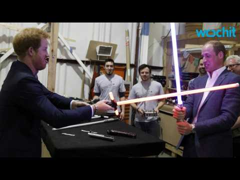 VIDEO : Prince William, Harry Jedi Initiation on 'Star Wars' set