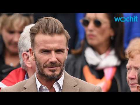 VIDEO : David Beckham Gets a New Neck Tattoo and It's Pretty Much a Work of Art