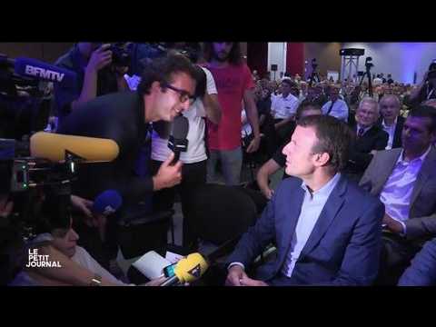 VIDEO : Emmanuel Macron dragouille Cyrille Eldin : 