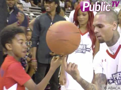 VIDEO : Qui est ce petit garon qui tient tte  Chris Brown au ballon ?