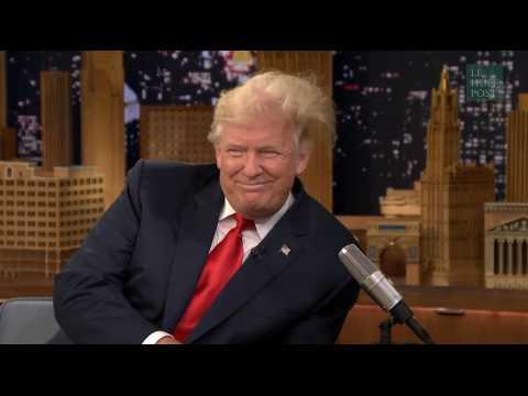 VIDEO : Donald Trump dcoiff en direct par Jimmy Fallon