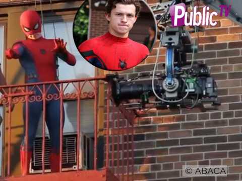 VIDEO : Tom Holland : En plein tournage le nouveau Spider-Man à la pression !