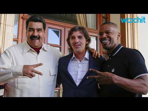 VIDEO : Jamie Foxx Visits Venezuelan President To Support Socialist Revolution