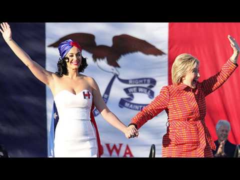 VIDEO : Katy Perry gets political with Hillary Clinton
