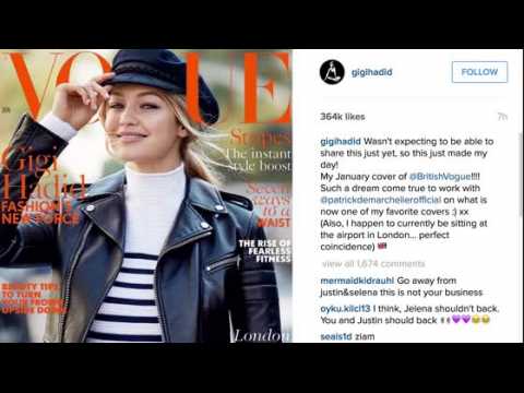 VIDEO : Gigi Hadid fait la couverture de Vogue Angleterre du mois de janvier