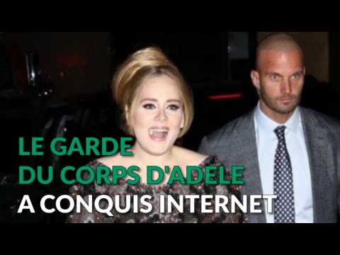 VIDEO : Le garde du corps d'Adele a conquis le coeur des fans