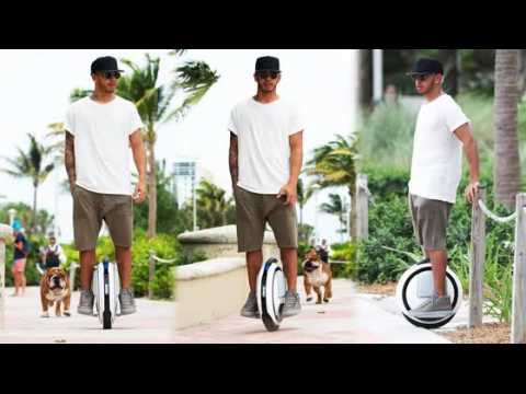 VIDEO : Lewis Hamilton Rides His New Ninebot One Device