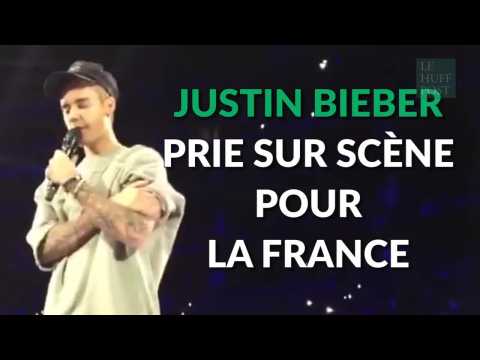VIDEO : Justin Bieber arrte un concert pour prier pour la France