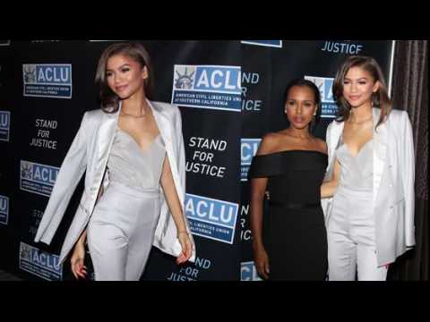 VIDEO : Sophisticated Zendaya And Kerry Washington At ACLU Dinner