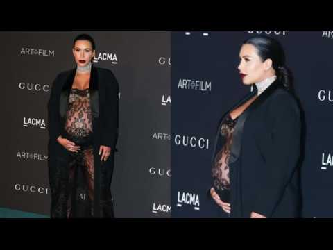 VIDEO : Kim Kardashian Flaunts Baby Bump At LA Art + Film Gala