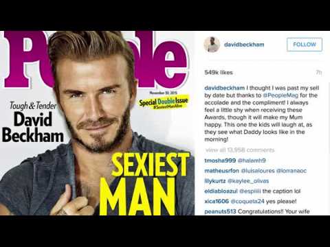 VIDEO : David Beckham Named People's 30th 'Sexiest Man Alive'