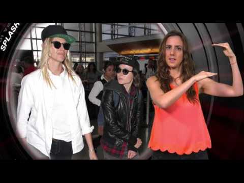 VIDEO : Ellen Page at LAX with Much Taller Girlfriend