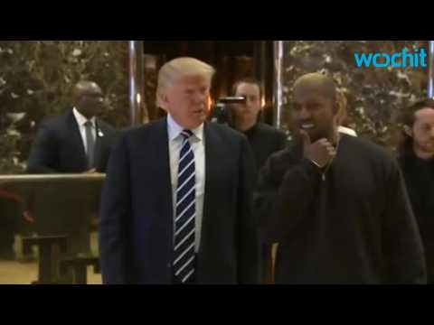 VIDEO : Kanye West visits Trump Tower